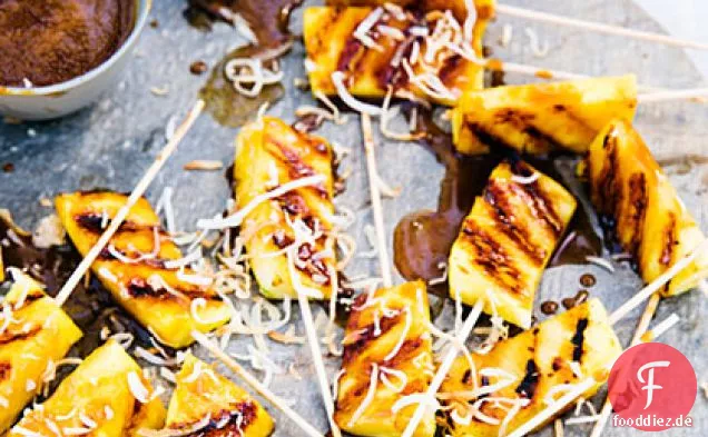 Ananas Satay mit Kokos-Karamell