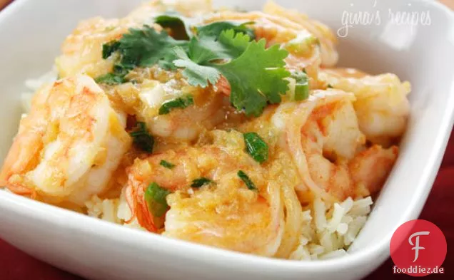 Thailändische Kokos-Curry-Garnelen