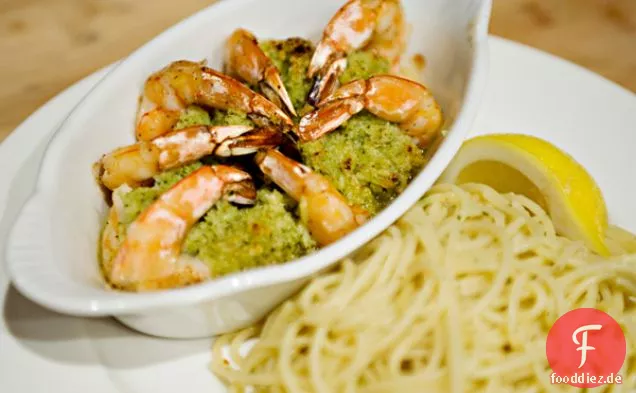 Gebackene Garnelen-Scampi