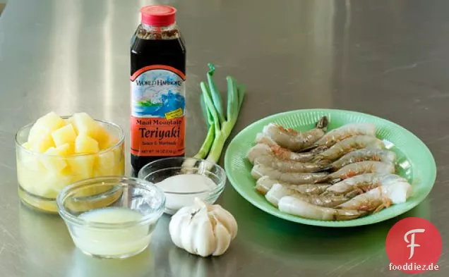 Lecker, Einfach Ananas-Spieß Garnelen