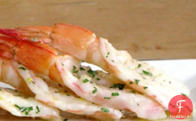 Gebackene Garnelen mit Knoblauchbutter