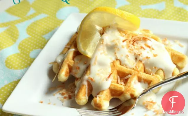 Zitronen-Kokosnuss-Waffeln
