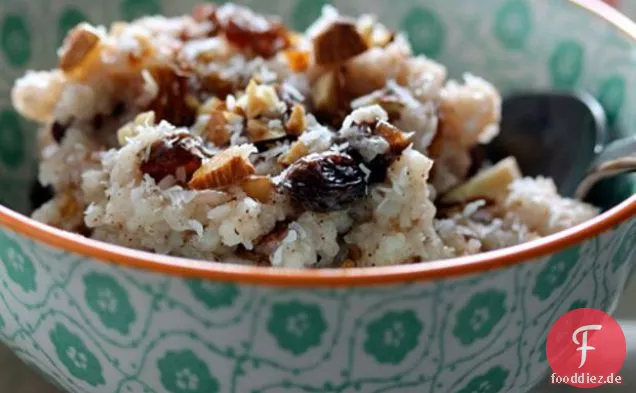 Slow-Cooker Kokos & Mandel Reispudding