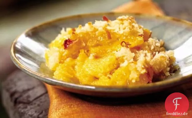 Orange knusprig mit Kokosnuss-Topping