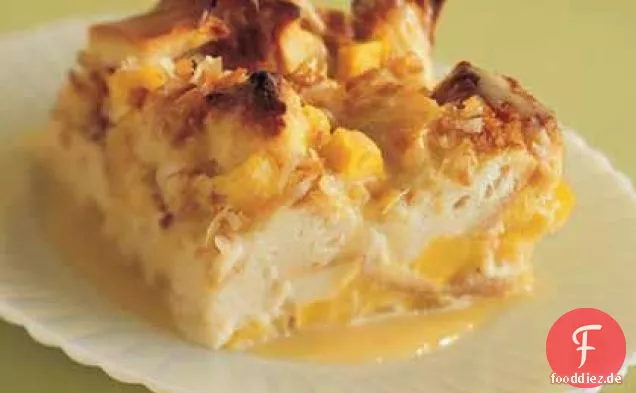 Mango-Kokos-Brot-Pudding