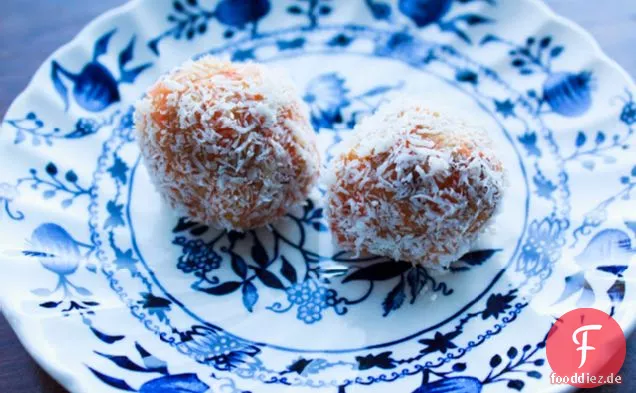 Karotte Macadamia Kokosnuss Honig Rohe Kugeln