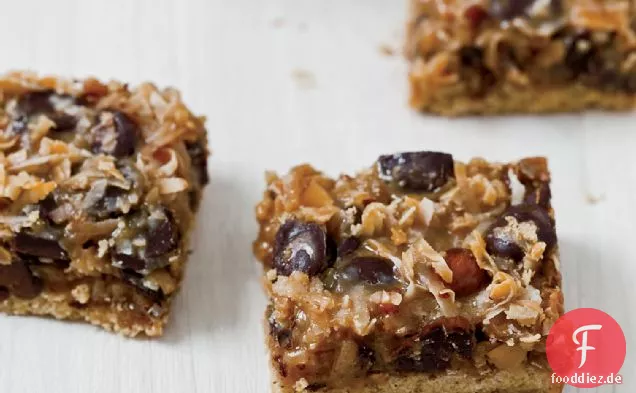 Dulce de Leche, Coconut und Chocolate Chip Magic Bars