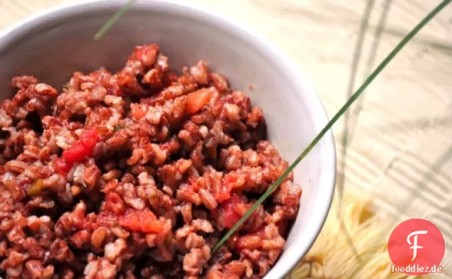 Zitronen-Kokos-Quinoa mit Ingwer-Hummus