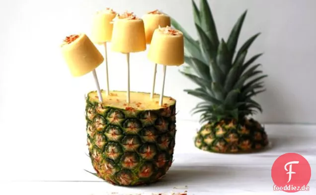 Ananas Kokosnuss Joghurt Pops