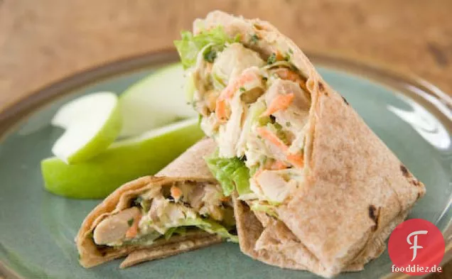 Kokos-Curry Huhn Wraps