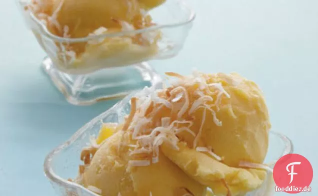 Schnelles Mango-Kokos-Sorbet
