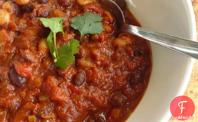 Vegetarische schwarze Bohne Espresso Chili