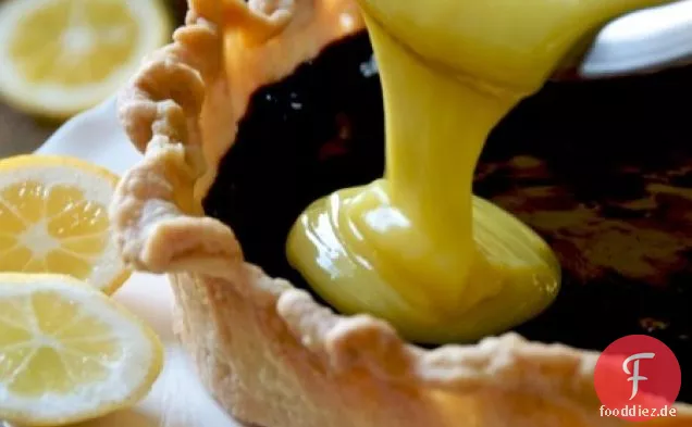 Meyer Lemon Curd Pie W/Espresso-Ganache