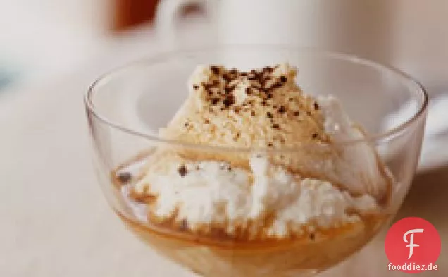 Ricotta mit gemahlenem Espresso