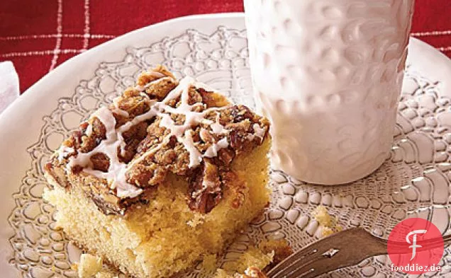 Übernachtung Kaffee Crumble Kuchen