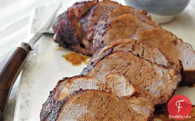 Schweinefilet mit rauchigem Espresso reiben
