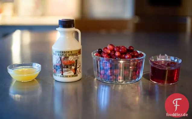 Hausgemachte Cranberry-Sauce