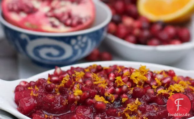 Cranberry-Sauce mit Birne & Granatapfel