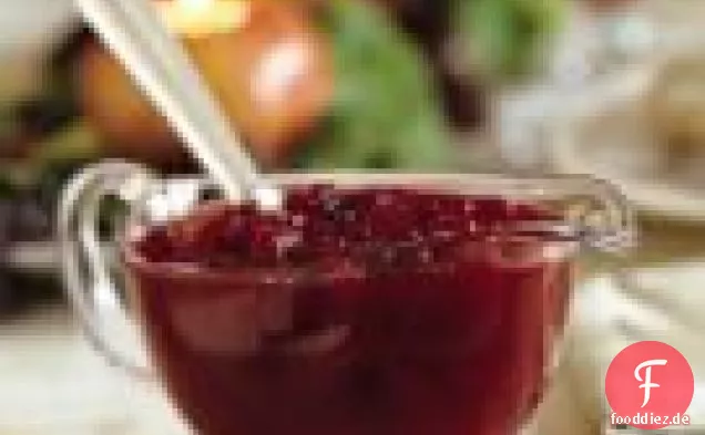 Apfel-Orangen-Cranberry-Sauce