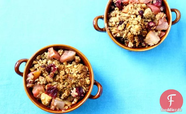 Apfel, Birne und Cranberry knackig