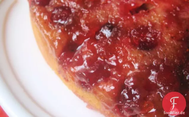 Cranberry auf den Kopf Kuchen