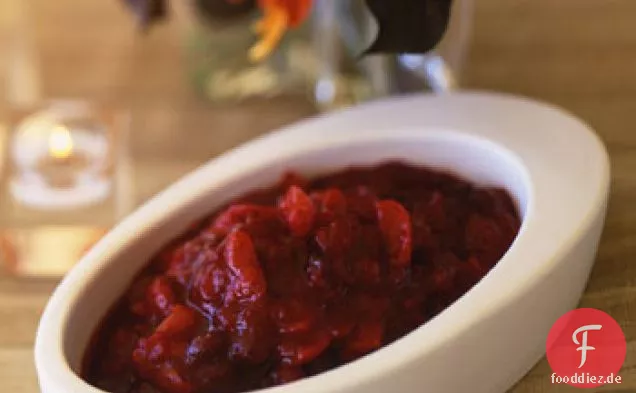 Orange und Cranberry-Kompott