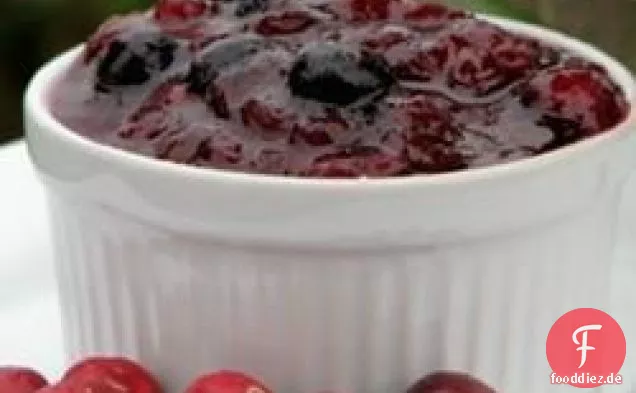 Blaue Cranberry-Sauce
