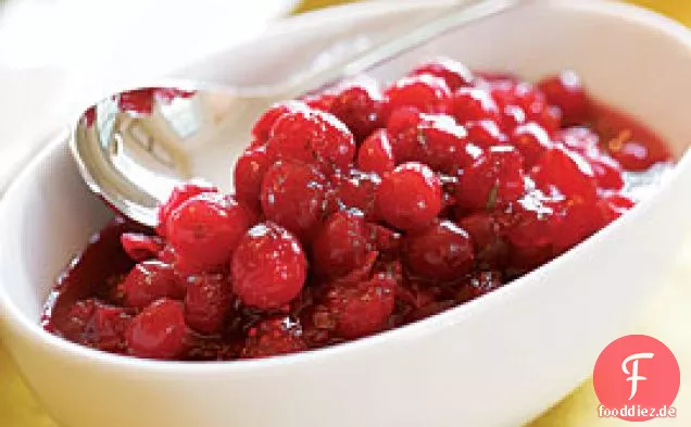 Cranberry-Sauce Mit Orange & Rosmarin