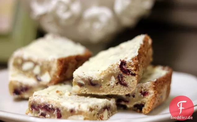 Cranberry Weiße Schokolade Blondies