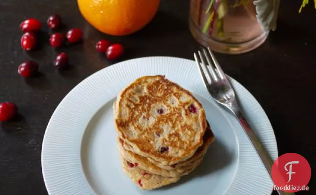 Orange Cranberry-Gewürz-Pfannkuchen
