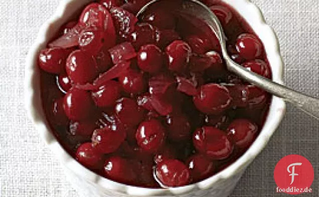 Cranberry-Sauce Mit Karamellisierten Zwiebeln
