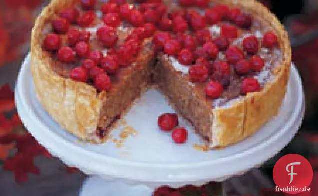 Cranberry-, Mandel- und Zimt-Torte