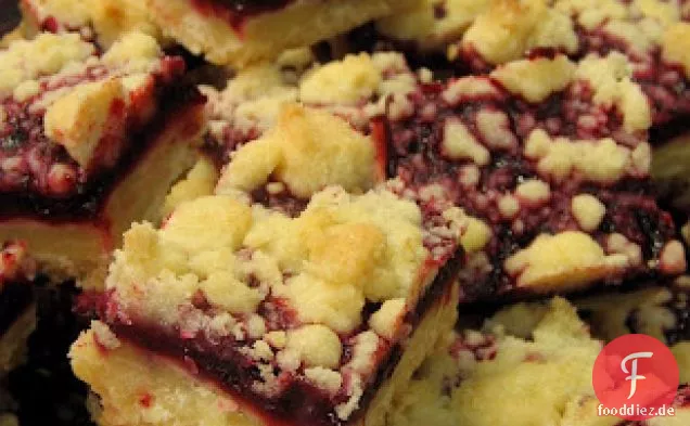 Cranberry Shortbread Streusel Bars