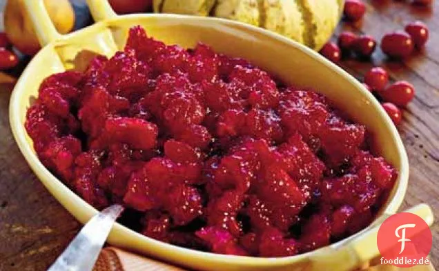 Doppelte Cranberry-Apfel-Sauce