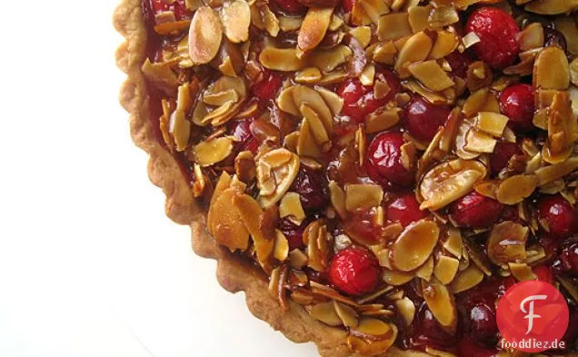 Cranberry, Karamell und Mandeltorte