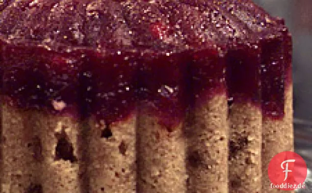 Cranberry gedämpfter Pudding