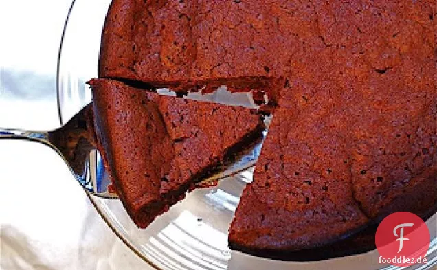 Mehlloser dunkler Schokoladenkuchen
