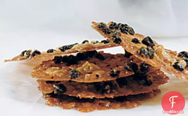 Zimt Johannisbeere Haferflocken Spitze Cookies