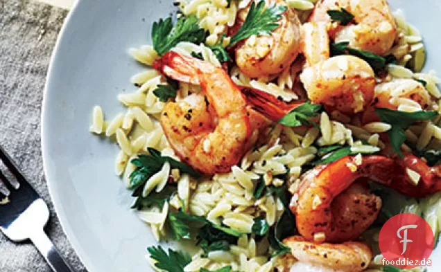 Zitrone Pfeffer Garnelen Scampi