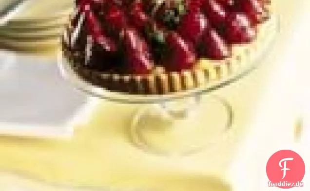 Frische Erdbeertarte