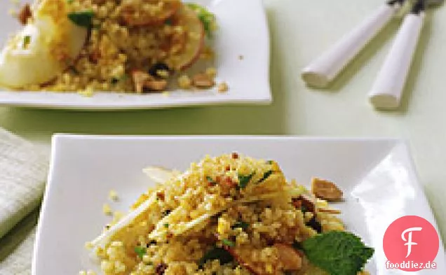Quinoa-Apfel-Salat mit Curry-Dressing