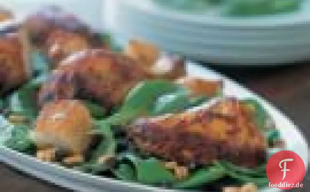 Brathähnchen & Brotsalat