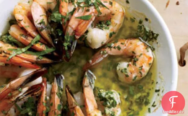Sizzling Garnelen Scampi