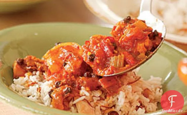 Chicken & Shrimp Ragoût mit Curry Gewürzen