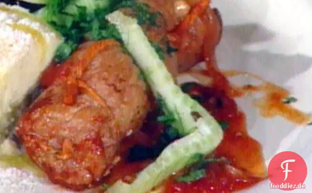 Kalbsrouladen in Tomatensauce---Braciole di Vitello