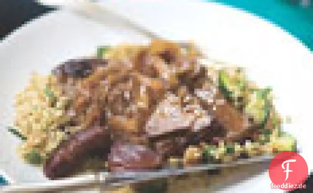 Schmorbraten mit Orange und Datteln