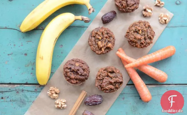 Glutenfreie Karotten-Bananen-Muffins