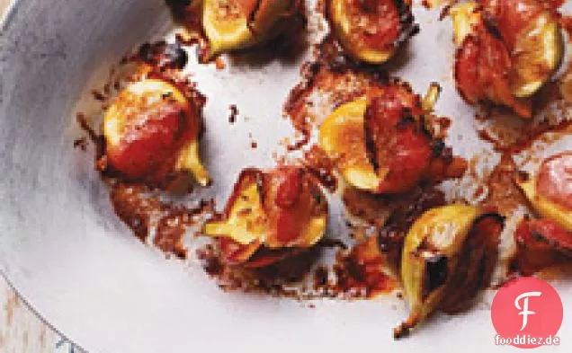 Gebratene Grüne Feigen Mit Pancetta