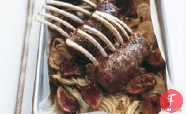 Lamm gebraten auf Fenchel und Feigen
