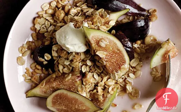 Betrunkene Feigen mit Schwarzem Pfeffer Granola